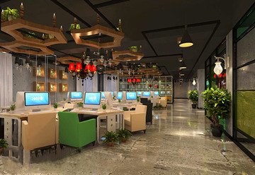 番禺網(wǎng)吧裝修設計效果圖